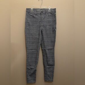 black and white plaid jeggings